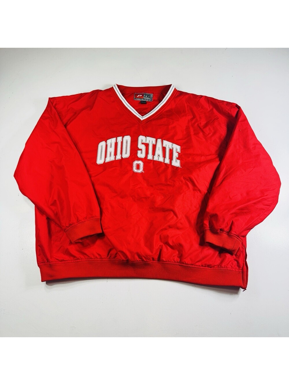 Ohio State Pro Player Jacket Red Spellout Men’s Size XXL